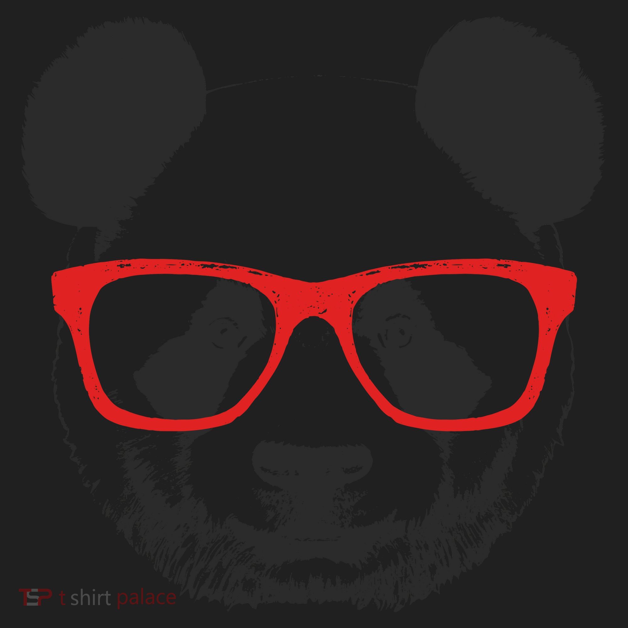 Portrait of Panda with glasses Women's Sweatshirt