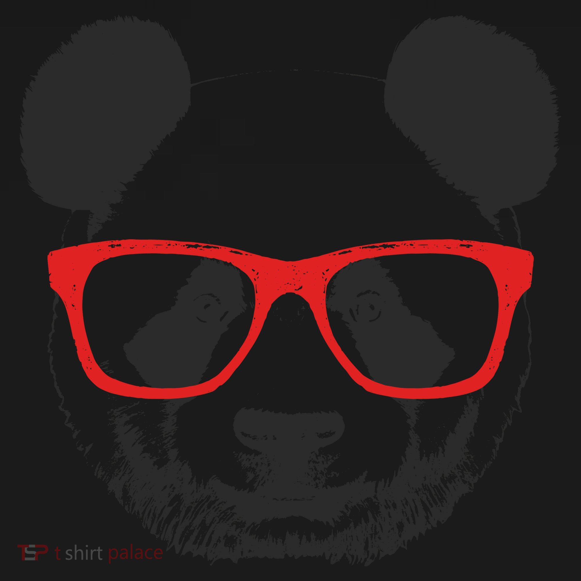 Portrait of Panda with glasses Backpack