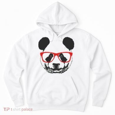 Portrait of Panda with glasses Hoodie