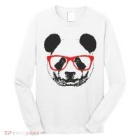 Portrait of Panda with glasses Long Sleeve Shirt thumb 0