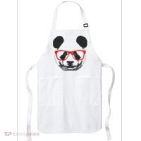 Portrait of Panda with glasses Apron thumb 0