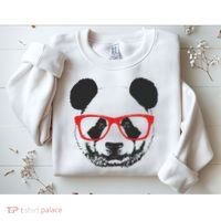 Portrait of Panda with glasses Sweatshirt thumb 2