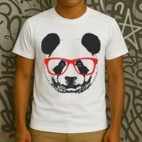 Portrait of Panda with glasses T-Shirt thumb 3