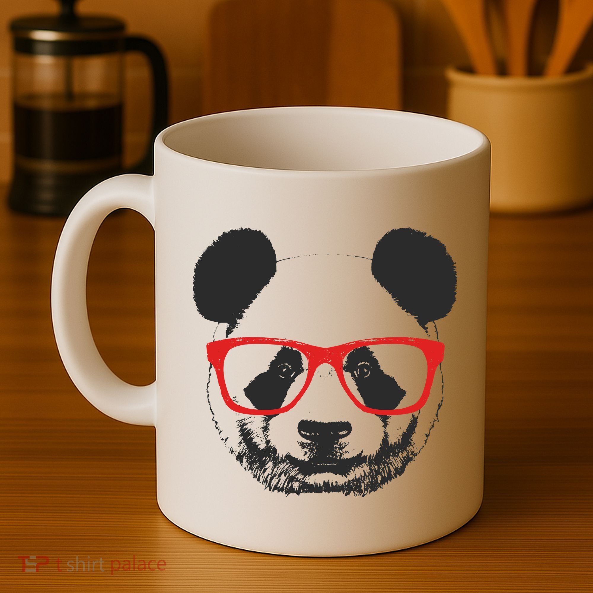 Portrait of Panda with glasses Coffee Mug