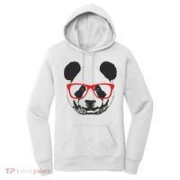 Portrait of Panda with glasses Women's Hoodie thumb 0