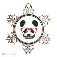 Portrait of Panda with glasses Ornament thumb 0