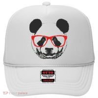 Portrait of Panda with glasses Hat thumb 0