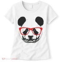 Portrait of Panda with glasses Women's T-Shirt thumb 0