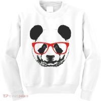 Portrait of Panda with glasses Kids Sweatshirt thumb 0