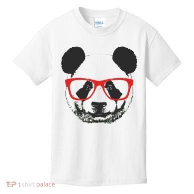 Portrait of Panda with glasses Kids T-Shirt