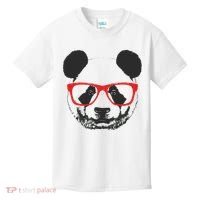 Portrait of Panda with glasses Kids T-Shirt thumb 0