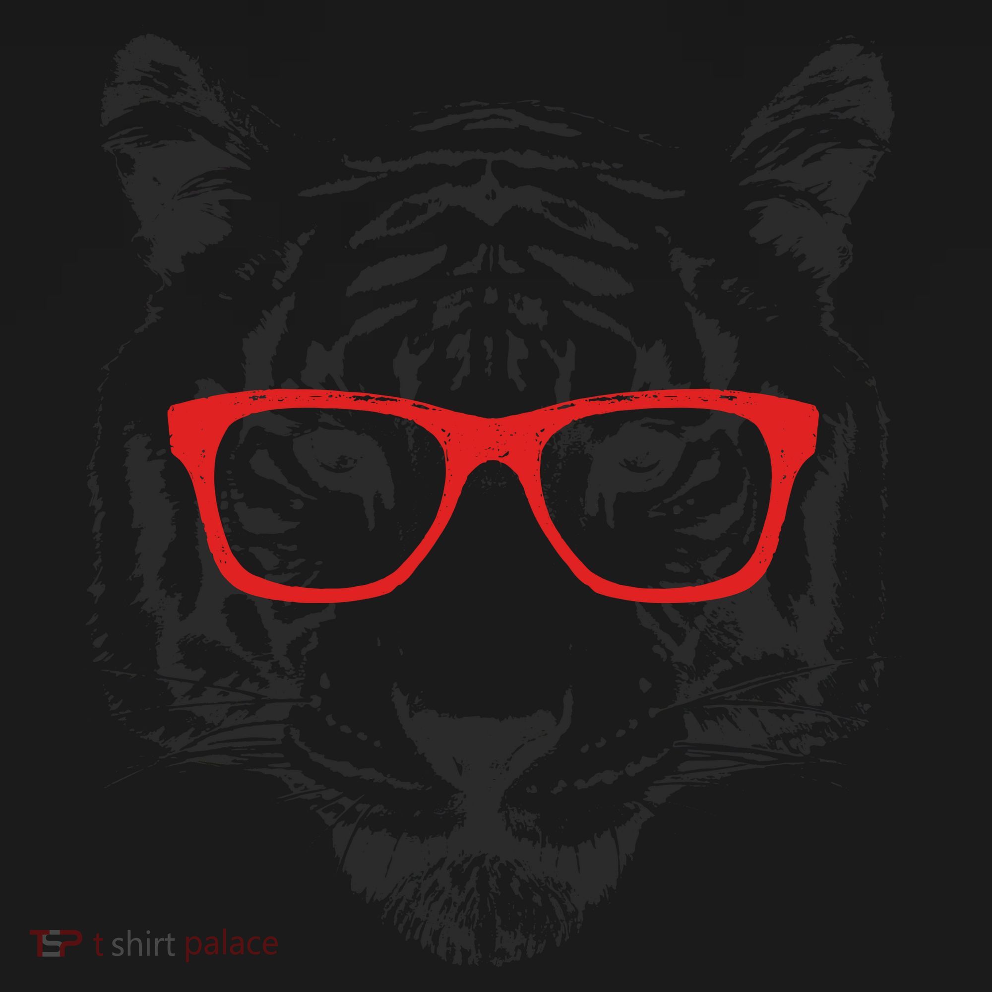 Portrait of Tiger With Glasses Coaster