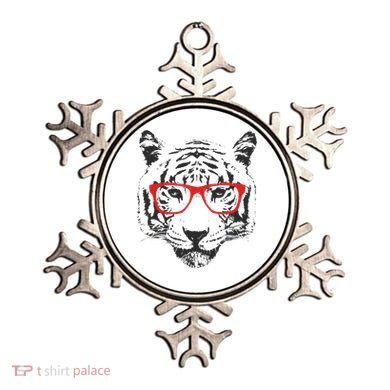 Portrait of Tiger With Glasses Ornament