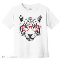 Portrait of Tiger With Glasses Toddler T-Shirt thumb 0