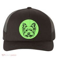 Portrait of Yorkshire Terrier Dog Yupoong Adult 5-Panel Trucker Hat thumb 0