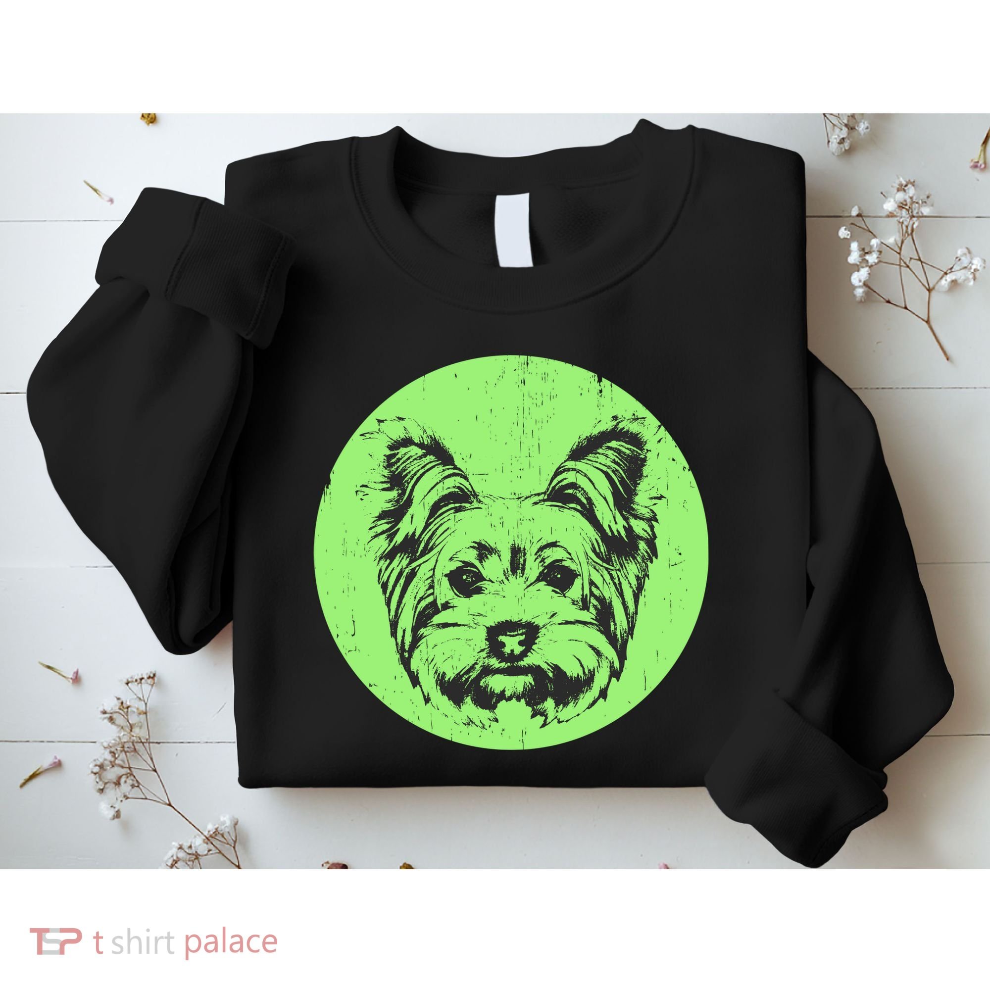 Portrait of Yorkshire Terrier Dog Sweatshirt