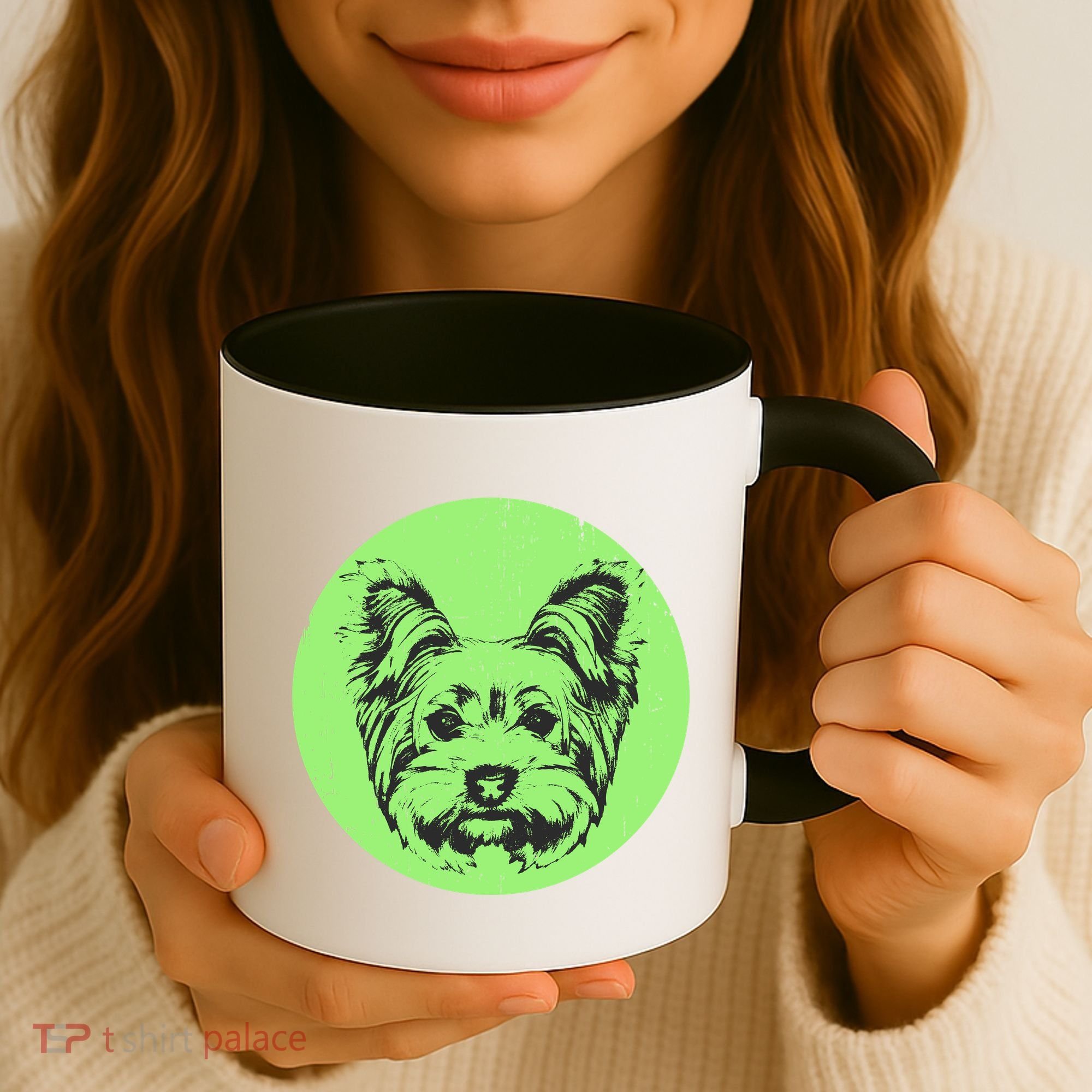 Portrait of Yorkshire Terrier Dog Coffee Mug