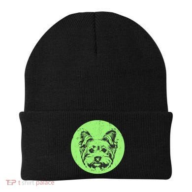 Portrait of Yorkshire Terrier Dog Beanie