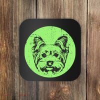 Portrait of Yorkshire Terrier Dog Coaster thumb 0