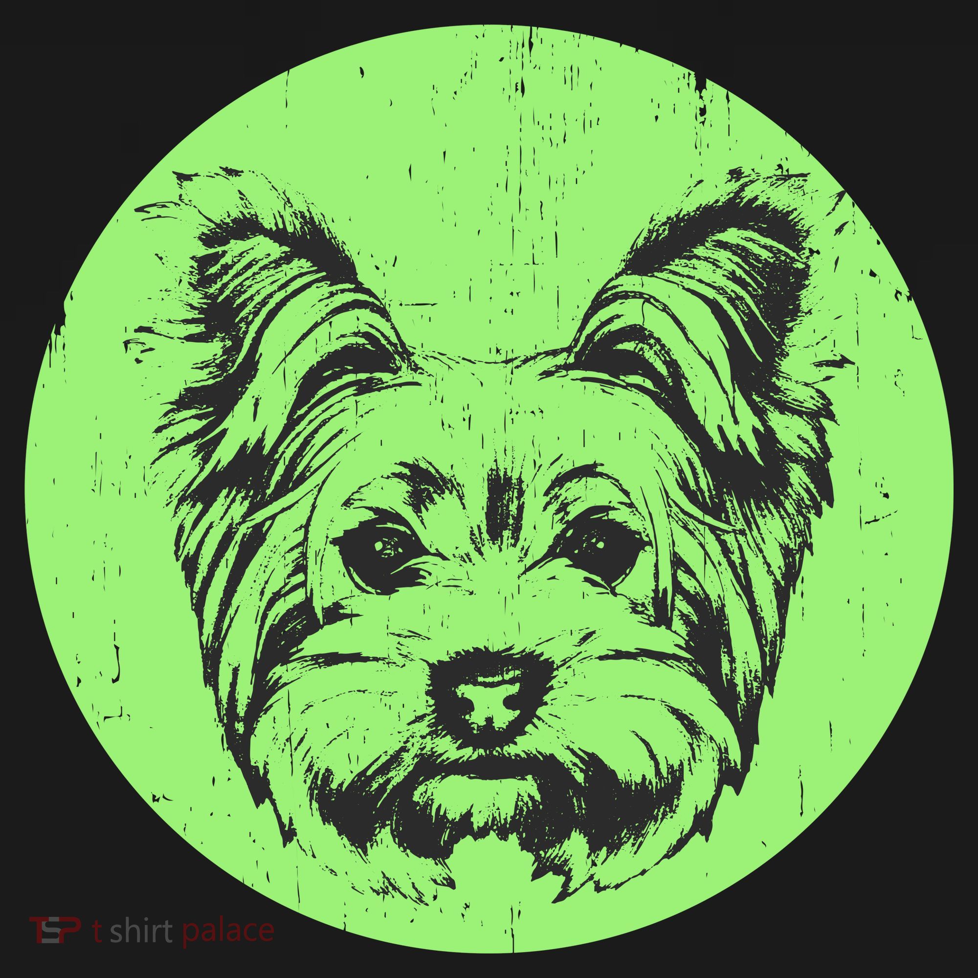 Portrait of Yorkshire Terrier Dog Coaster