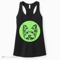 Portrait of Yorkshire Terrier Dog Women's Tank Top thumb 0