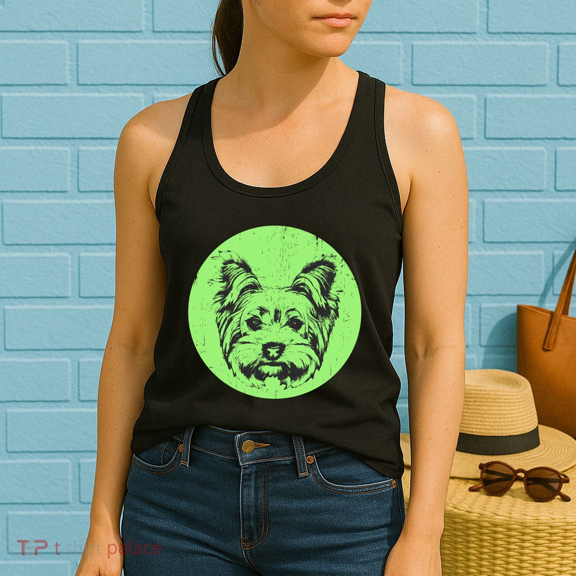 Portrait of Yorkshire Terrier Dog Women's Tank Top