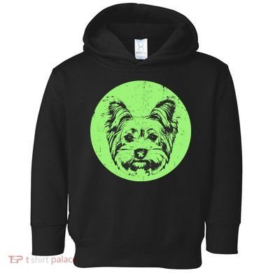 Portrait of Yorkshire Terrier Dog Toddler Hoodie
