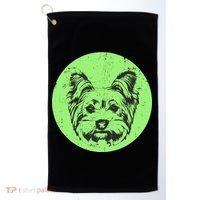 Portrait of Yorkshire Terrier Dog Golf Towel thumb 0