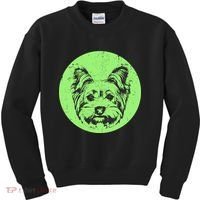 Portrait of Yorkshire Terrier Dog Kids Sweatshirt thumb 0