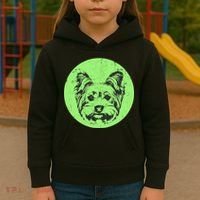 Portrait of Yorkshire Terrier Dog Kids Hoodie thumb 3