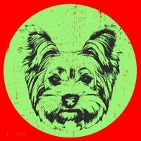 Portrait of Yorkshire Terrier Dog Santa Hat thumb 1