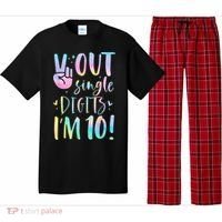 Peace Out Single Digits I'm 10 Year Old 10th Birthday Girl Pajama Set thumb 0