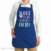 Peace Out Single Digits I'm 10 Year Old 10th Birthday Girl Apron thumb 2