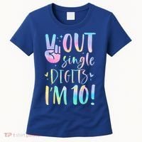 Peace Out Single Digits I'm 10 Year Old 10th Birthday Girl Women's T-Shirt thumb 0