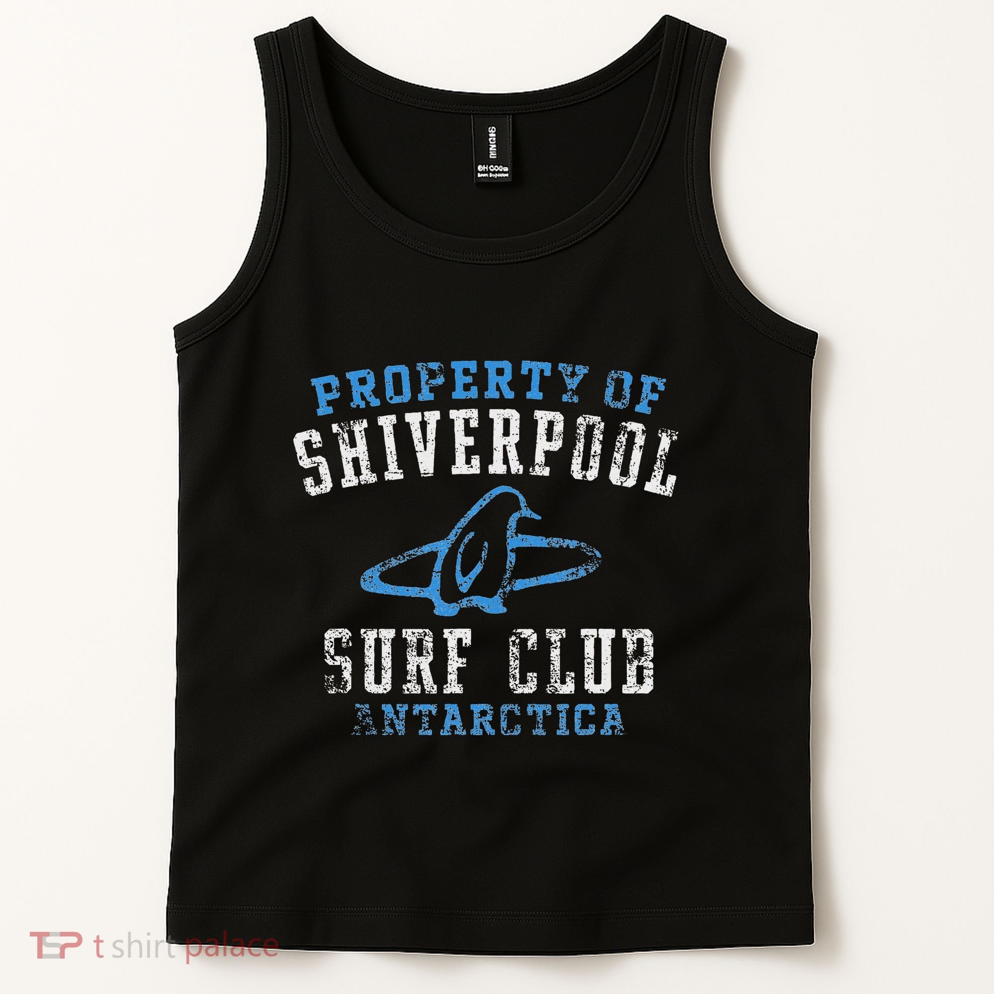 Property Of Shiverpool Surf Club Antarctica Tank Top