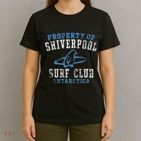 Property Of Shiverpool Surf Club Antarctica Distressed T-Shirt thumb 4