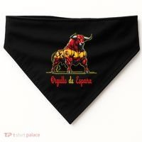 Pride Of Spain Bull Flags EspañOl Pamplona USA-Made Doggie Bandana thumb 0