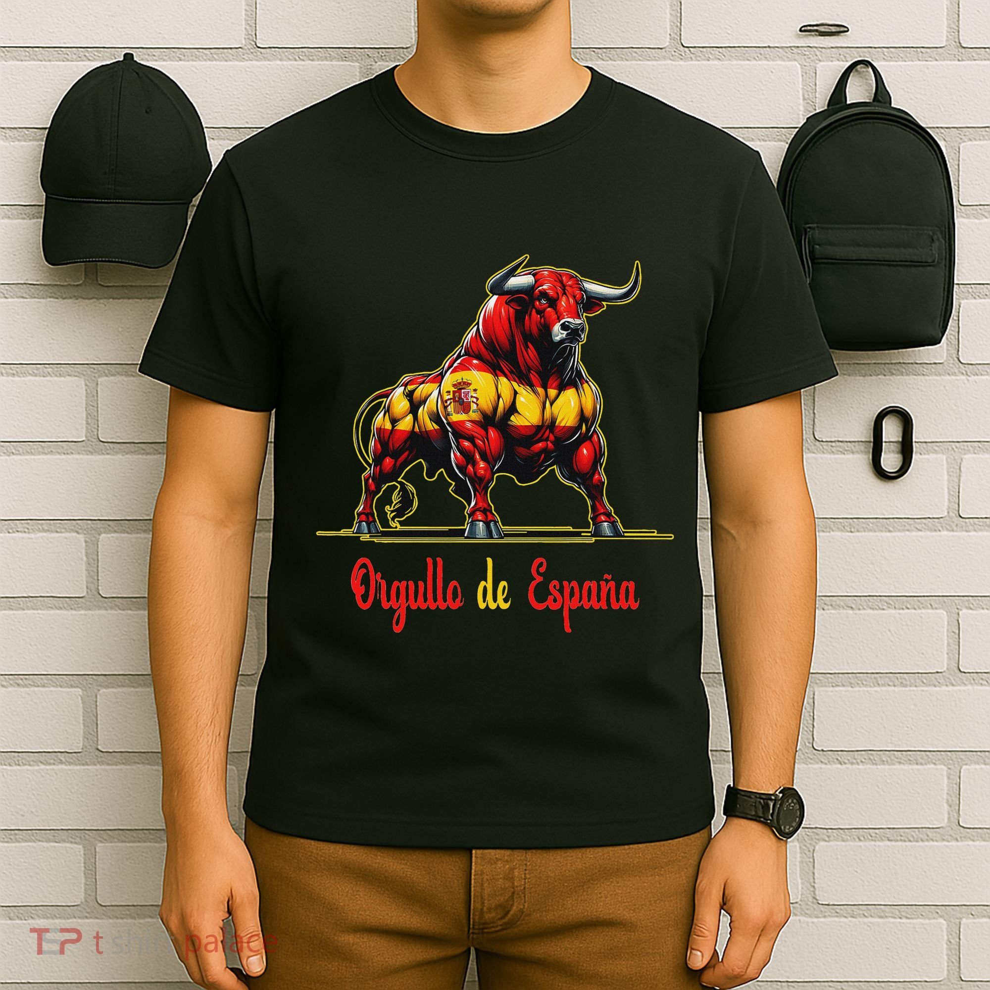 Pride Of Spain Bull Flags EspañOl Pamplona T-Shirt