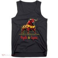 Pride Of Spain Bull Flags EspañOl Pamplona Tank Top thumb 0