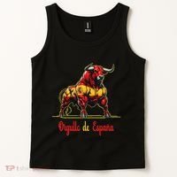 Pride Of Spain Bull Flags EspañOl Pamplona Tank Top thumb 2