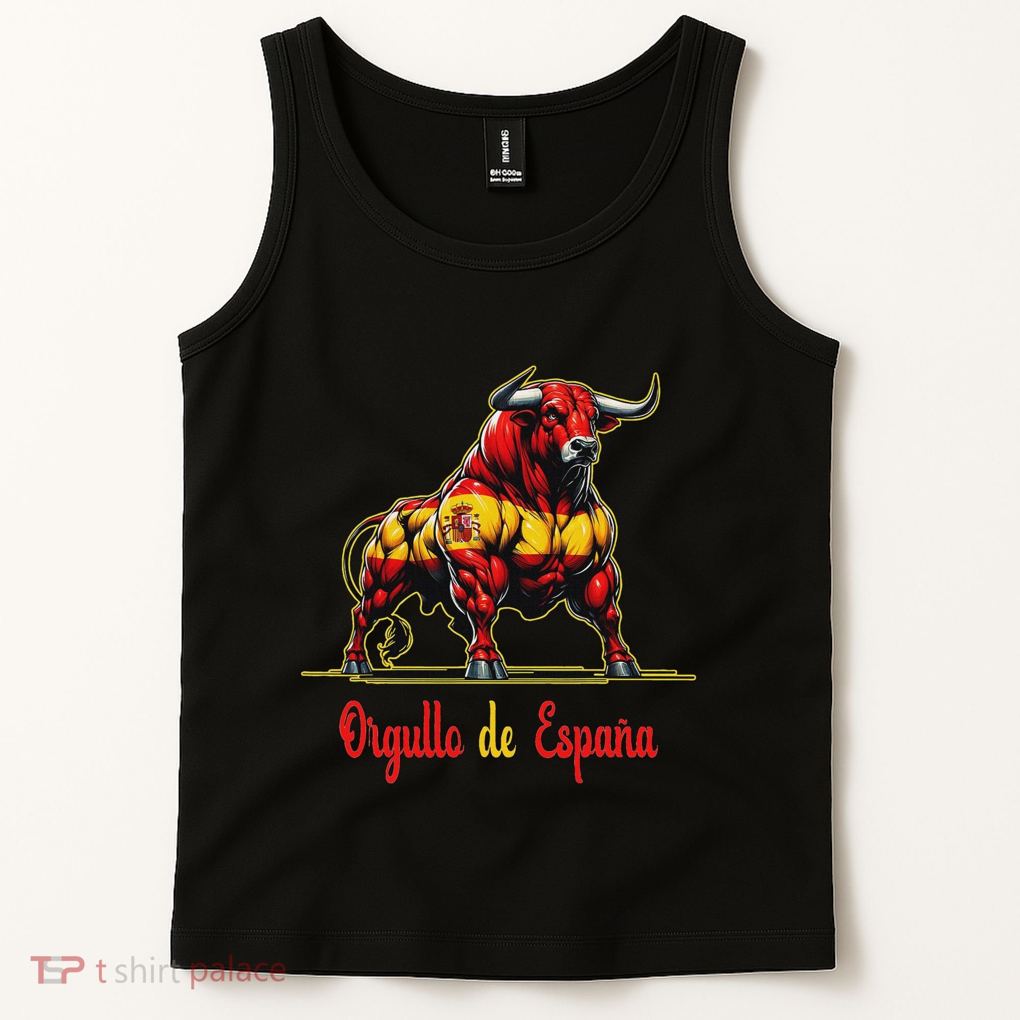 Pride Of Spain Bull Flags EspañOl Pamplona Tank Top