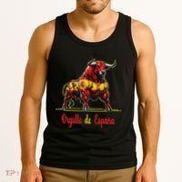 Pride Of Spain Bull Flags EspañOl Pamplona Tank Top thumb 3