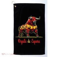 Pride Of Spain Bull Flags EspañOl Pamplona Golf Towel thumb 0