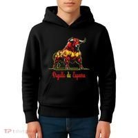 Pride Of Spain Bull Flags EspañOl Pamplona Kids Hoodie thumb 4