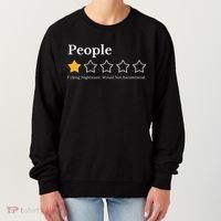 People One Star Fucking Nightmare Would Not Recommend Women's Sweatshirt thumb 0
