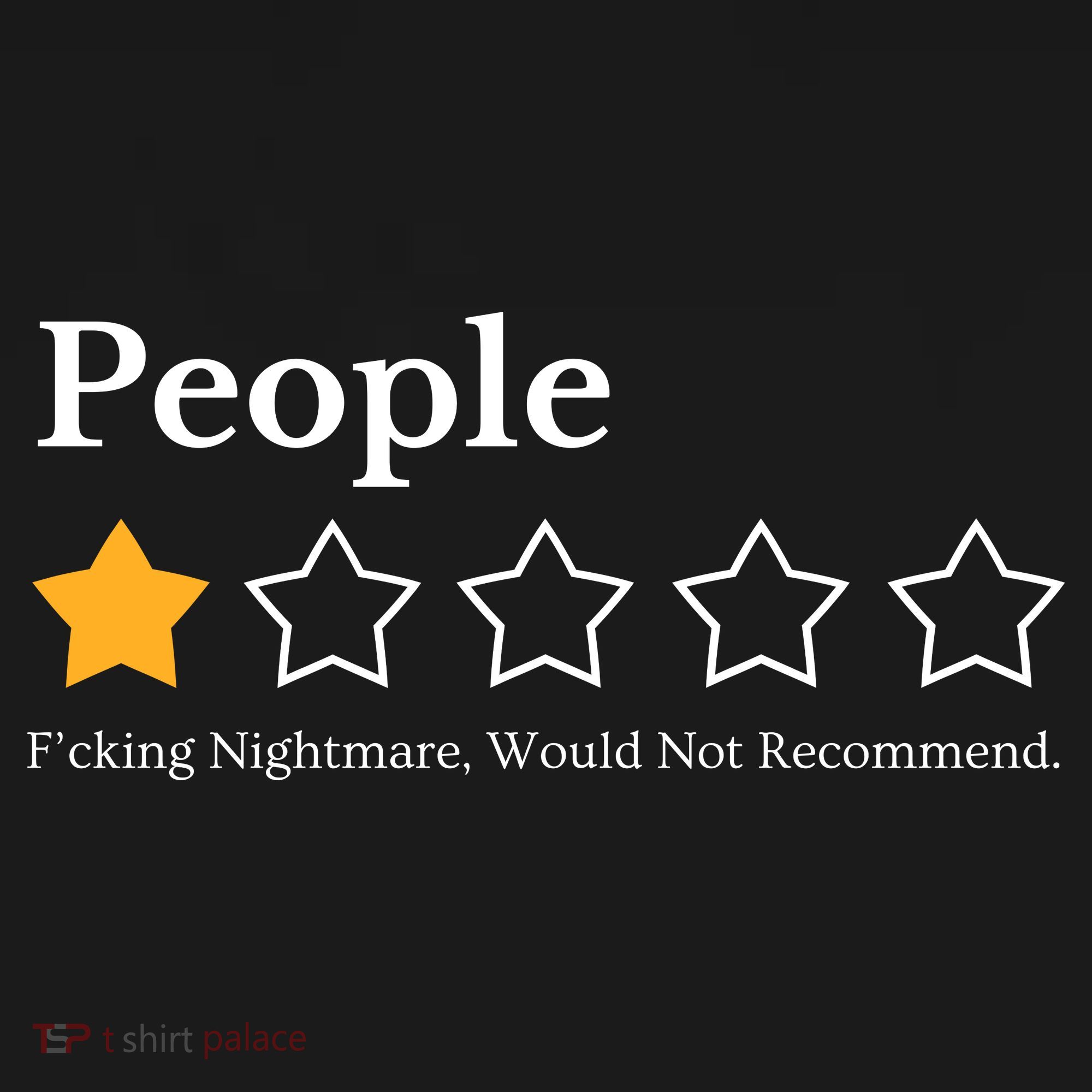 People One Star Fucking Nightmare Would Not Recommend Bucket Hat