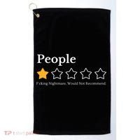 People One Star Fucking Nightmare Would Not Recommend Golf Towel thumb 0