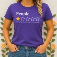 People One Star Fucking Nightmare Would Not Recommend Women's T-Shirt thumb 2