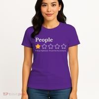 People One Star Fucking Nightmare Would Not Recommend Women's T-Shirt thumb 4
