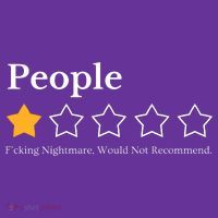 People One Star Fucking Nightmare Would Not Recommend Women's T-Shirt thumb 6